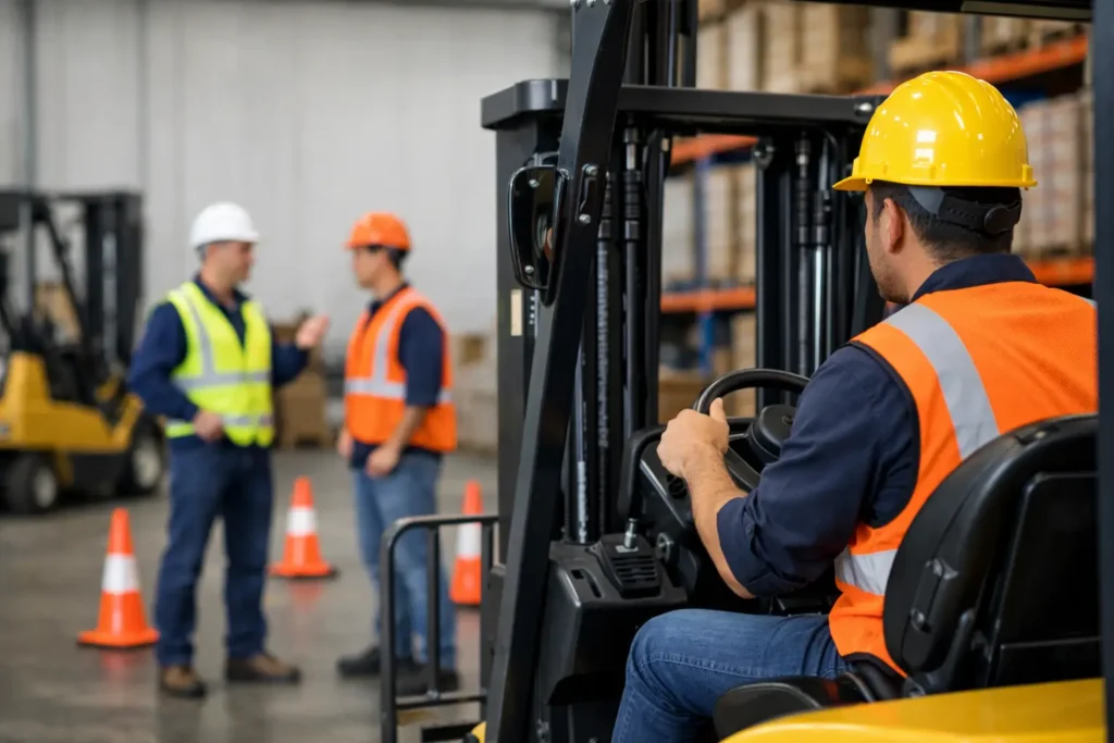 Curso para operadores de montacargas útil