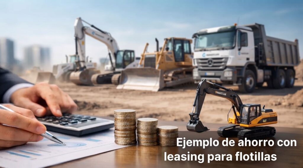 Ejemplo de ahorro con leasing para flotillas maquinaria