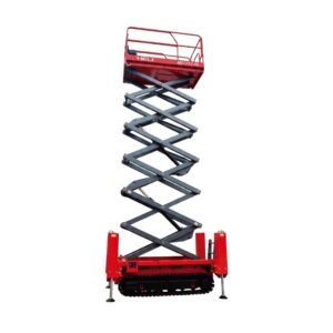 Plataforma de Elevación Tipo Tijera sobre Orugas HELI | 320 kg - Nivelación Automática