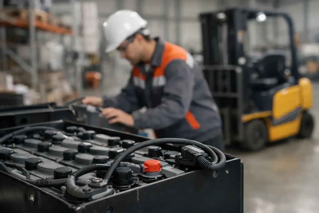 ¿Cuánto dura una batería industrial en operación?