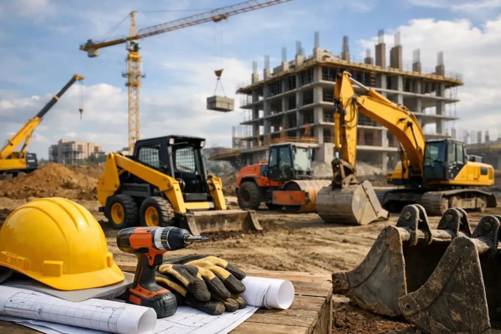 Lista de equipos para construcción por etapa